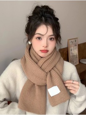 Warm Knitted Wool Soft Scarf 